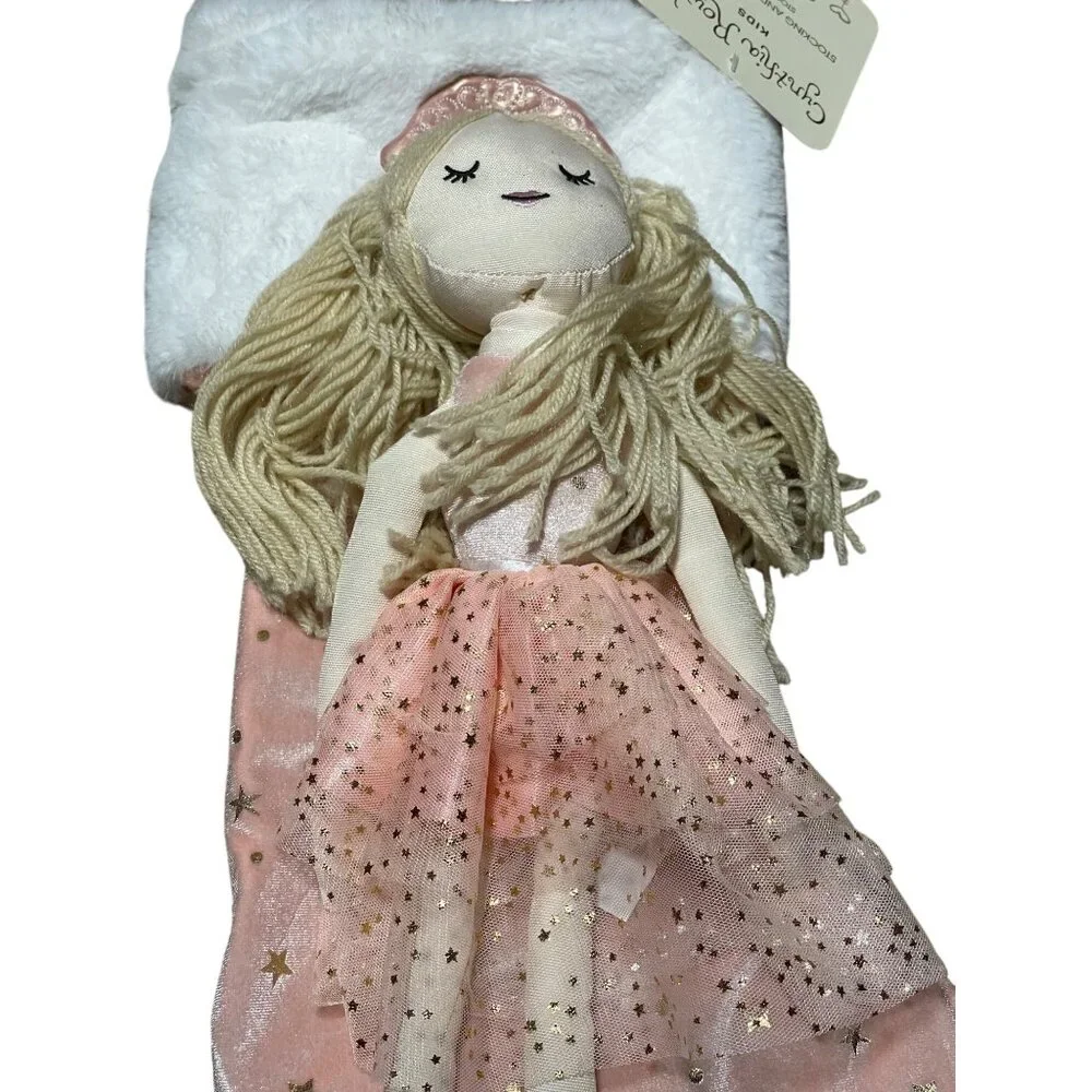 Cynthia Rowley Kids Stocking & Plush Doll Toy Set